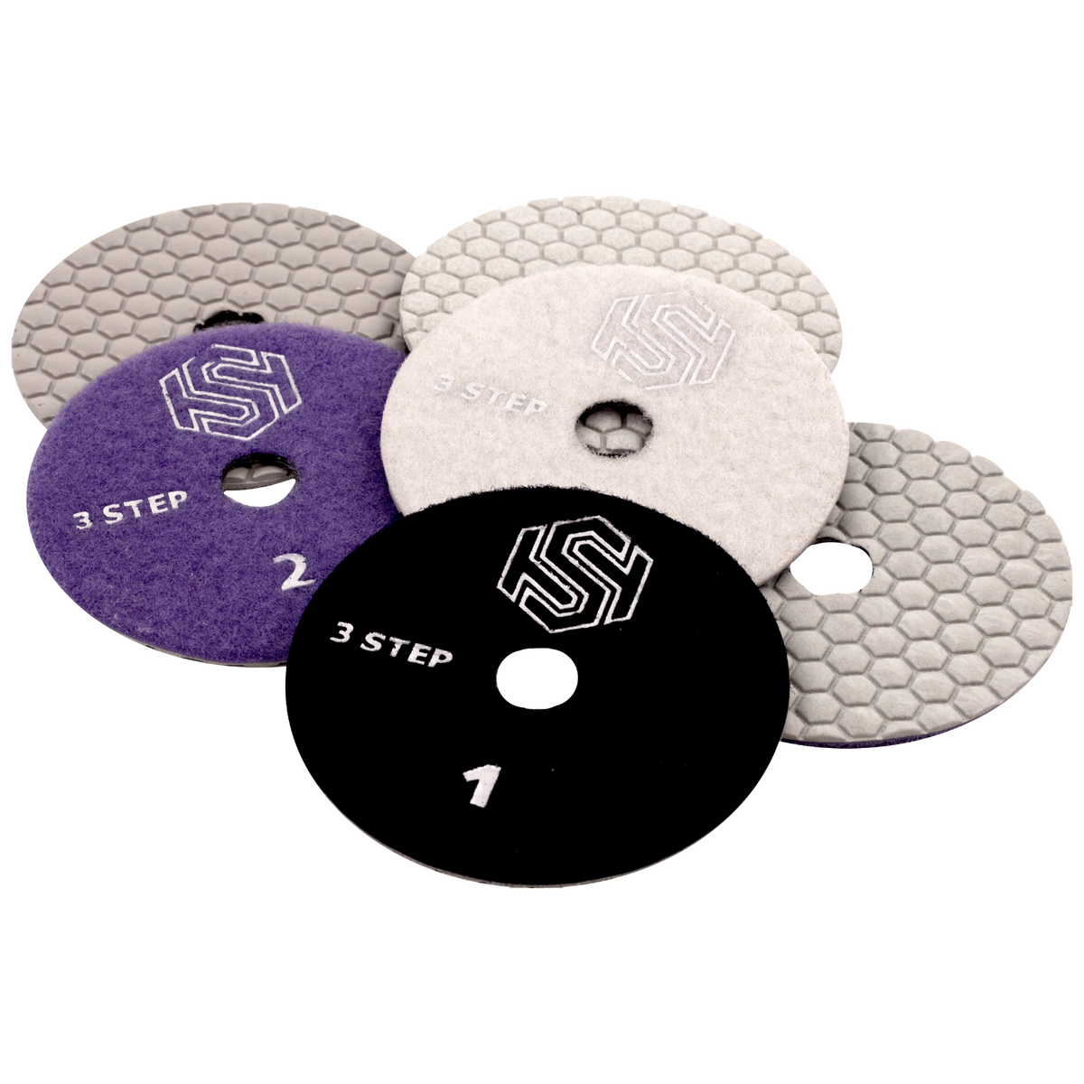 Tile and Stone Technologies™ 3-Step Dry Polishing Pads
