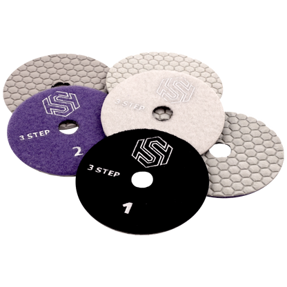 Tile and Stone Technologies™ 3-Step Dry Polishing Pads