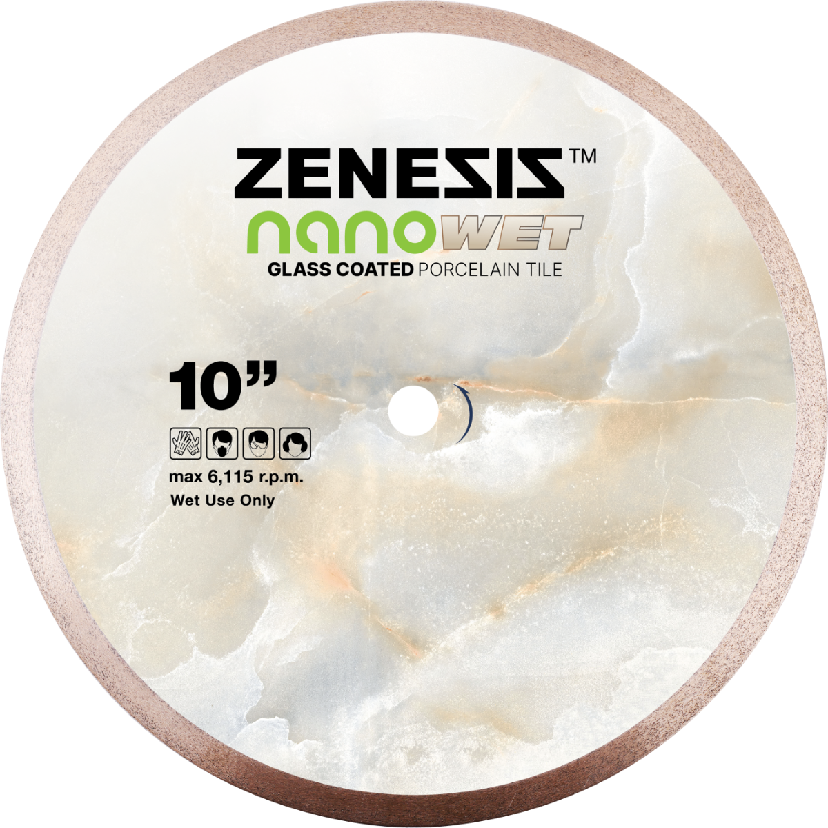 ZENESIS™ NANO WET Solid Rim Diamond Blade